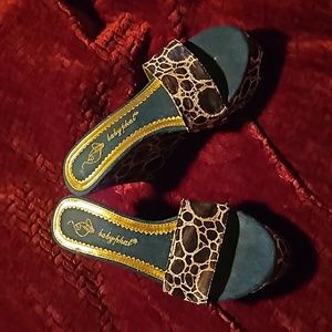 Baby Phat, 7, blue and cheetah print